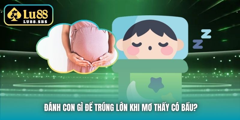 Đánh con gì để trúng lớn khi mơ thấy có bầu?